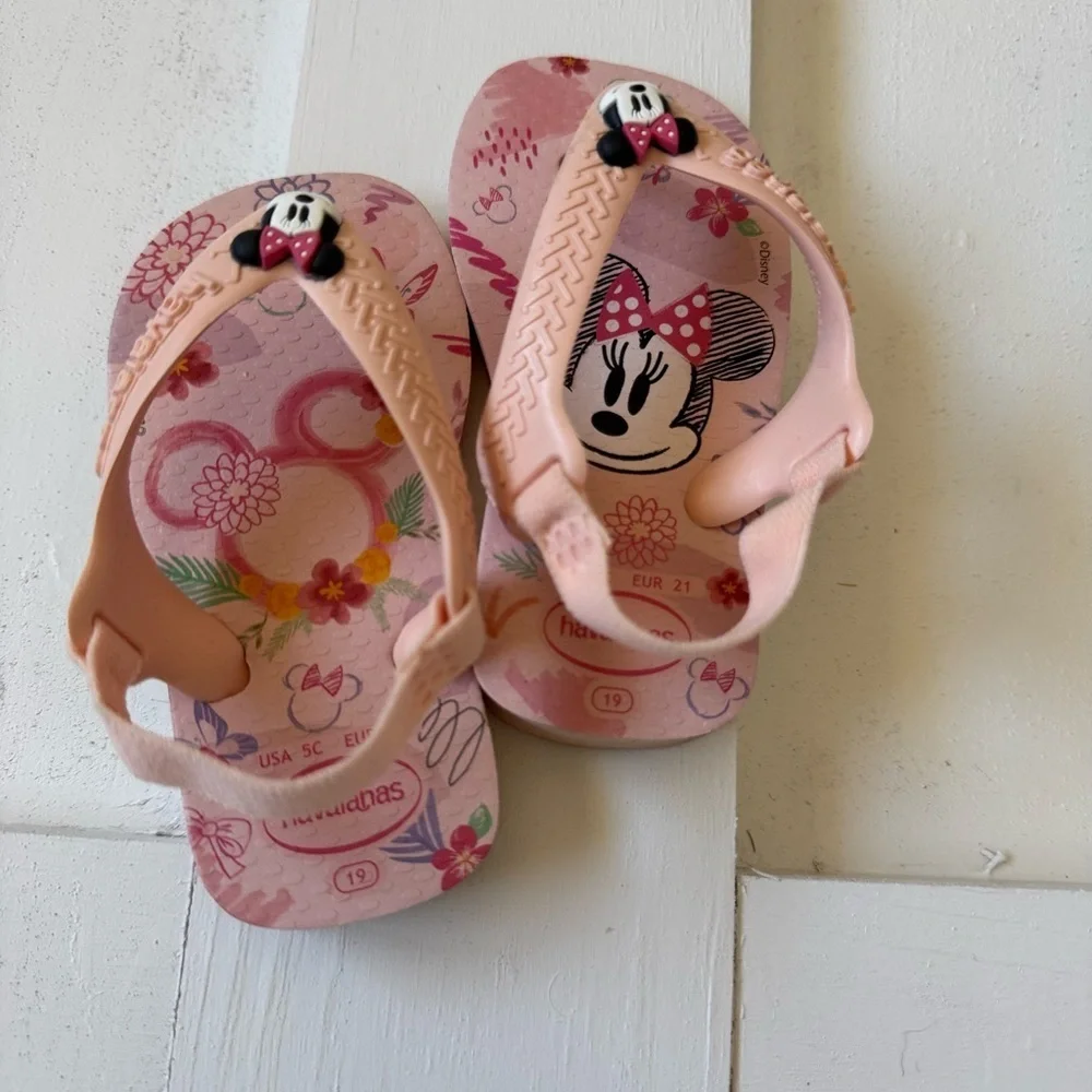 Disney Minnie Mouse Kids Flip Flops - Pink